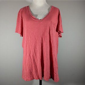 Madewell BUNDLE Pink and Grey Relaxed Fit T-Shirts Women's Size XL
